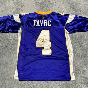NFL Minnesota Vikings Jersey Reebok Men’s 48 Favre On Field Large